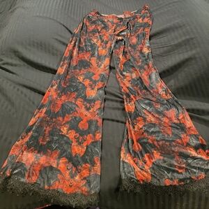 Gothic Bat Stretchy Velvet pants